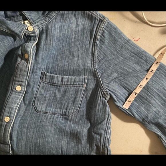 Madewell Chambray Popover Shirtdress Size M - Picture 7 of 7